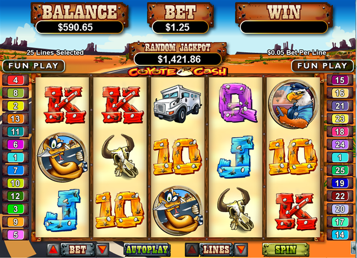 coyote cash slot